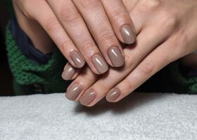 Krátké hnědé nehty – Nehty foto – Nehty Ilona