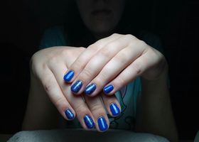 Modré gelové nehty - Gelové nehty fotogalerie - Nehty Ilona | Další ukázky